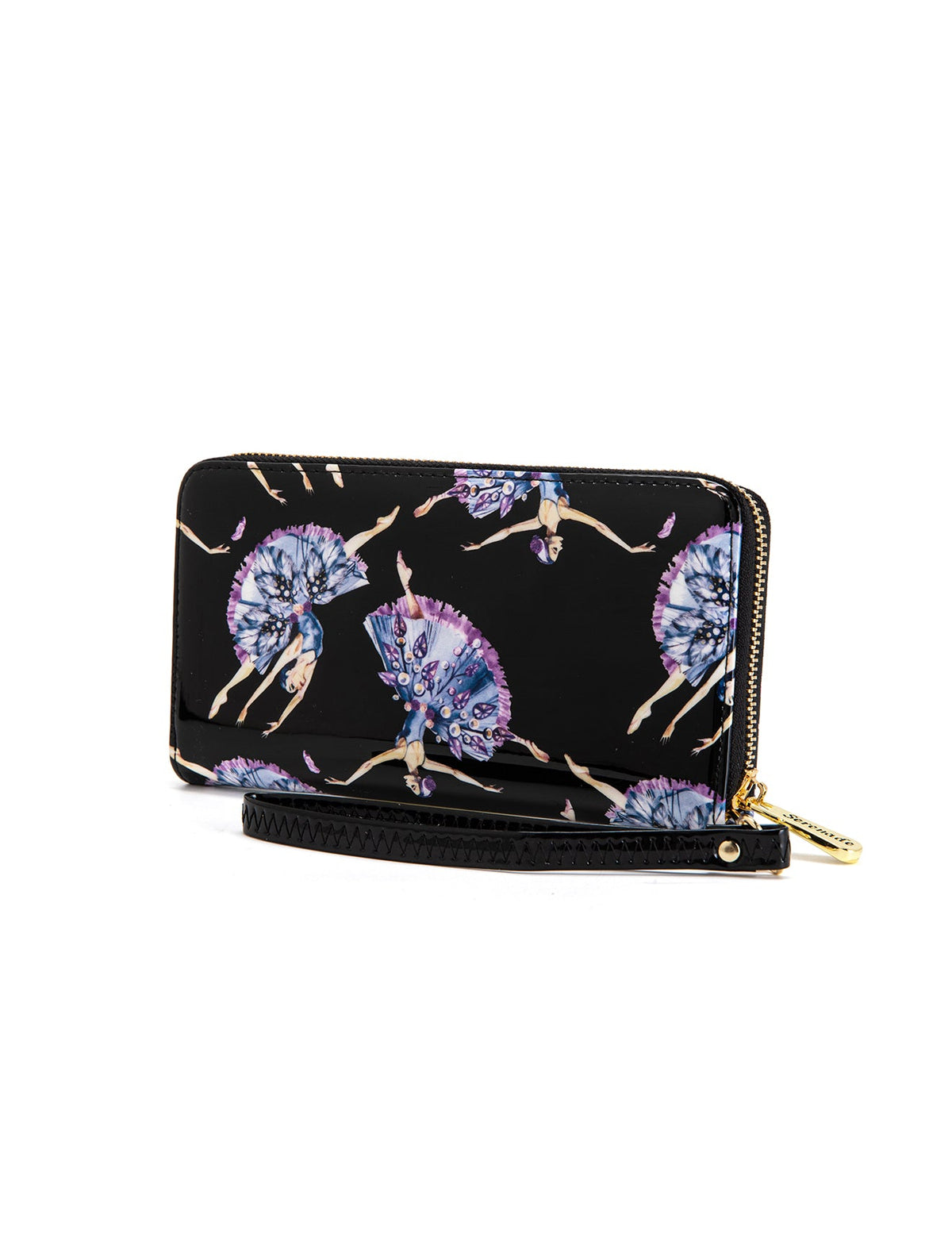 BALLERINA AROUND LEATHER RFID WALLET- WSF4816