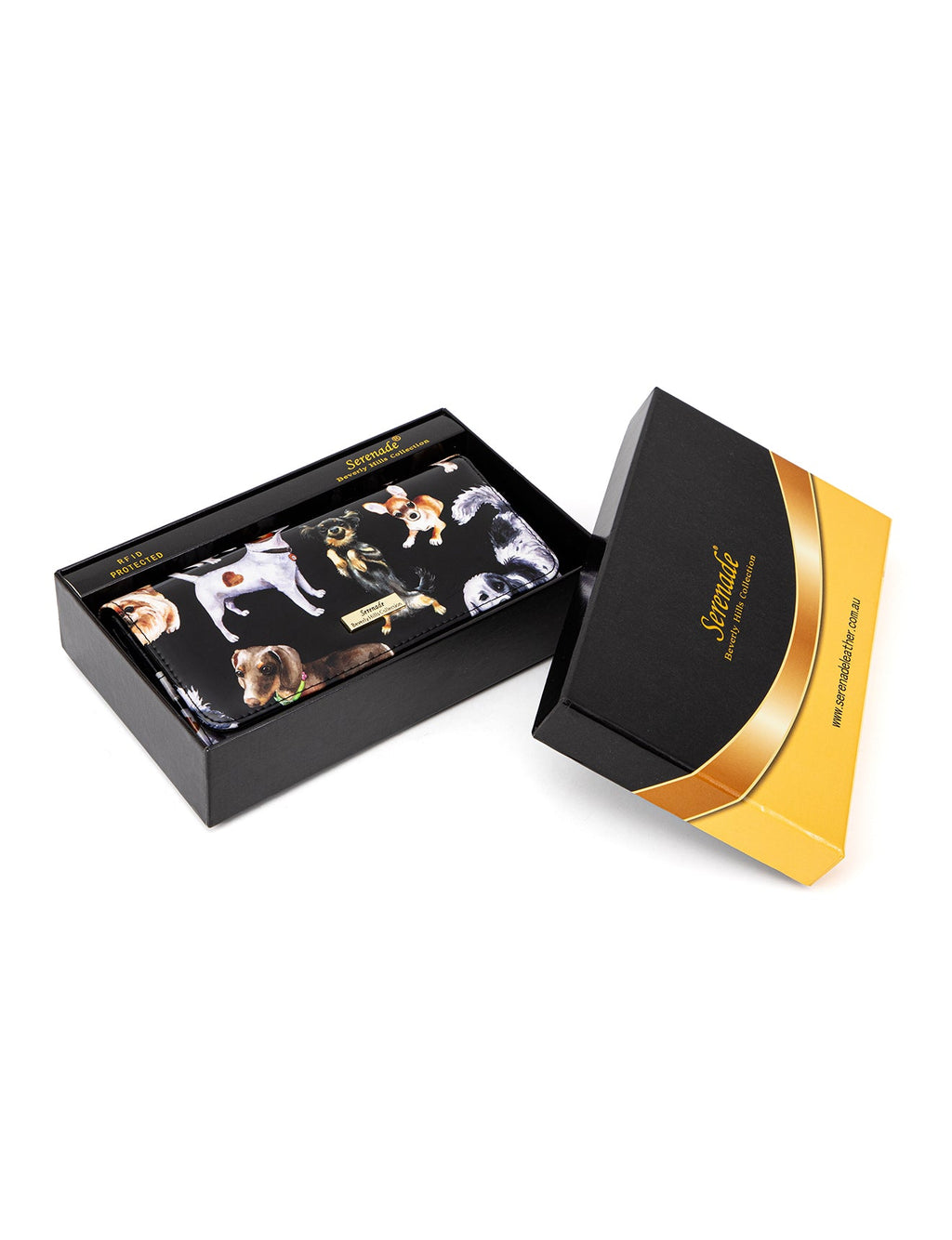 LETS PAWTY LARGE PATENT LEATHER WALLET WITH RFID- WSF5001- NEW IN