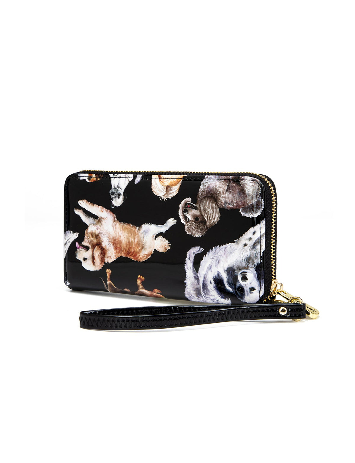 LETS PAWTY ZIP AROUND LEATHER RFID WALLET- WSF5016- NEW IN