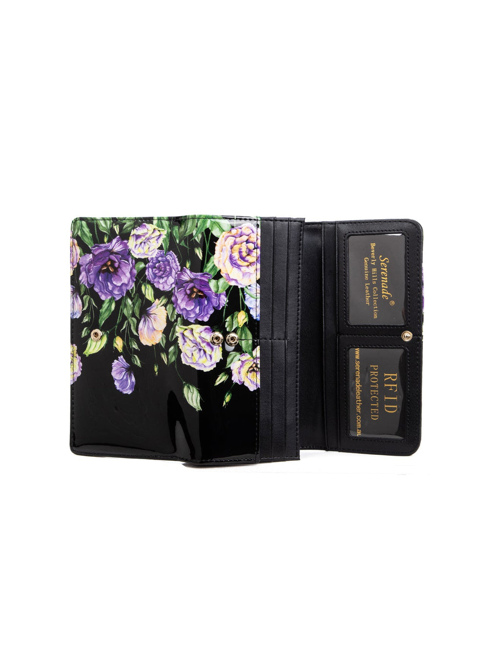 DIZZY LIZZY LARGE  PATENT LEATHER WALLET WITH RFID- WSF5101- NEW IN
