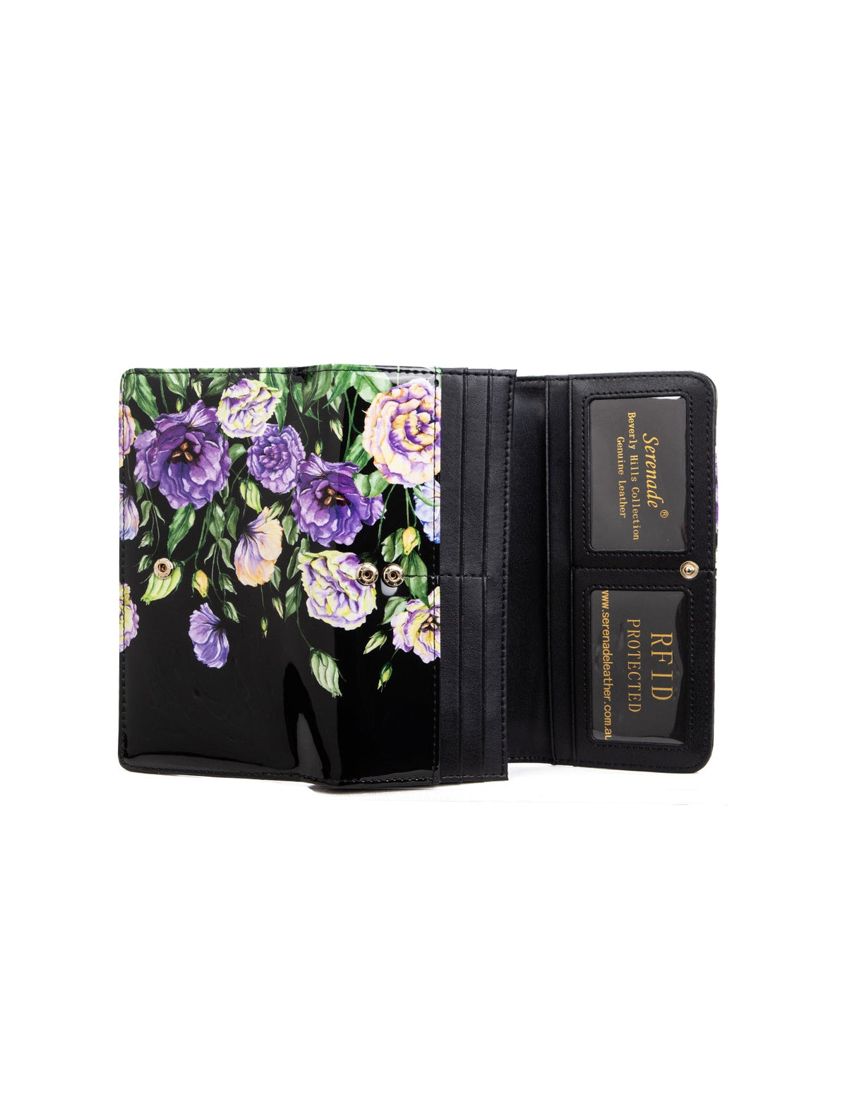 DIZZY LIZZY LARGE  PATENT LEATHER WALLET WITH RFID- WSF5101- NEW IN