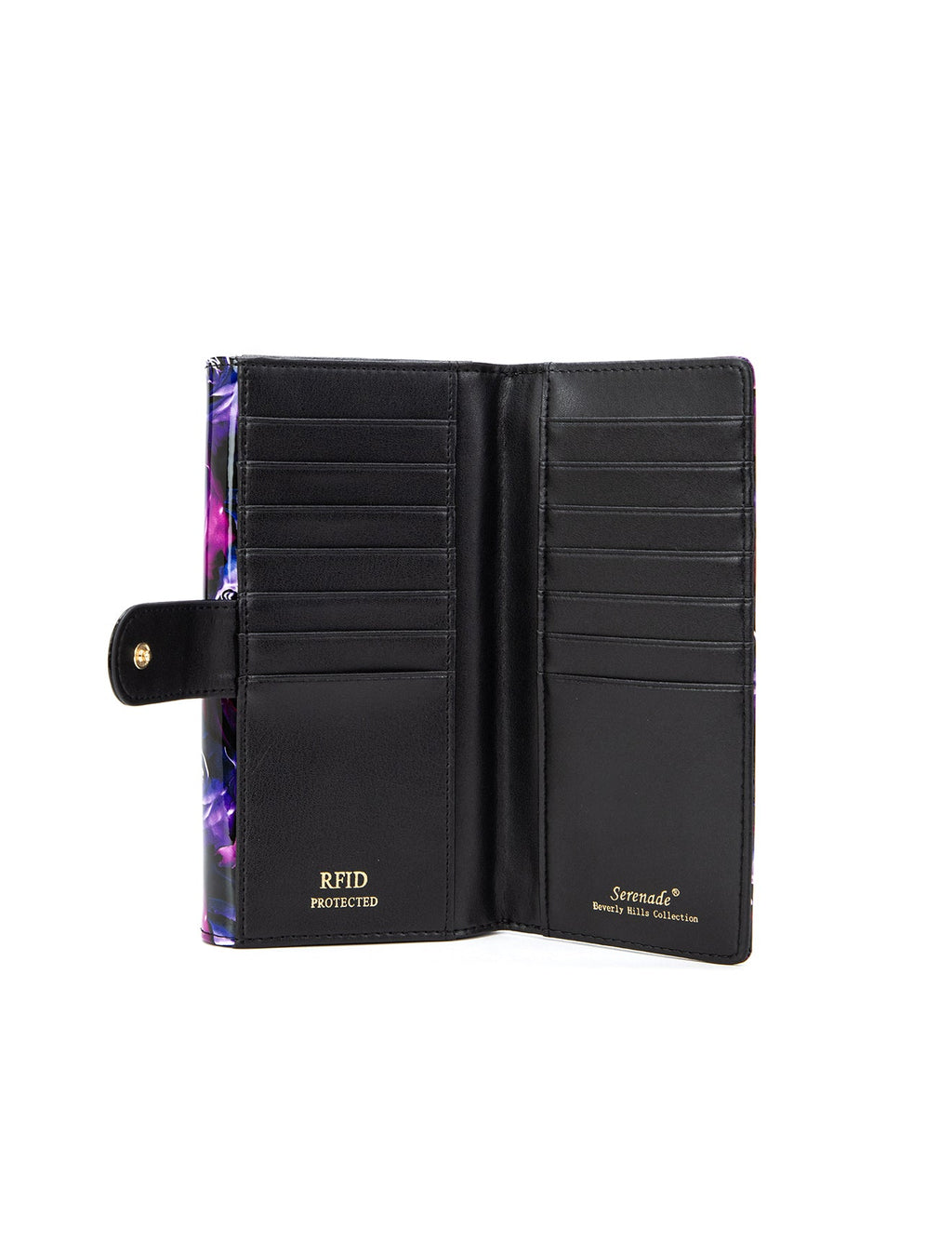 AMETHYST ROSE LARGE  PATENT LEATHER WALLET WITH RFID- WSF5301- NEW IN