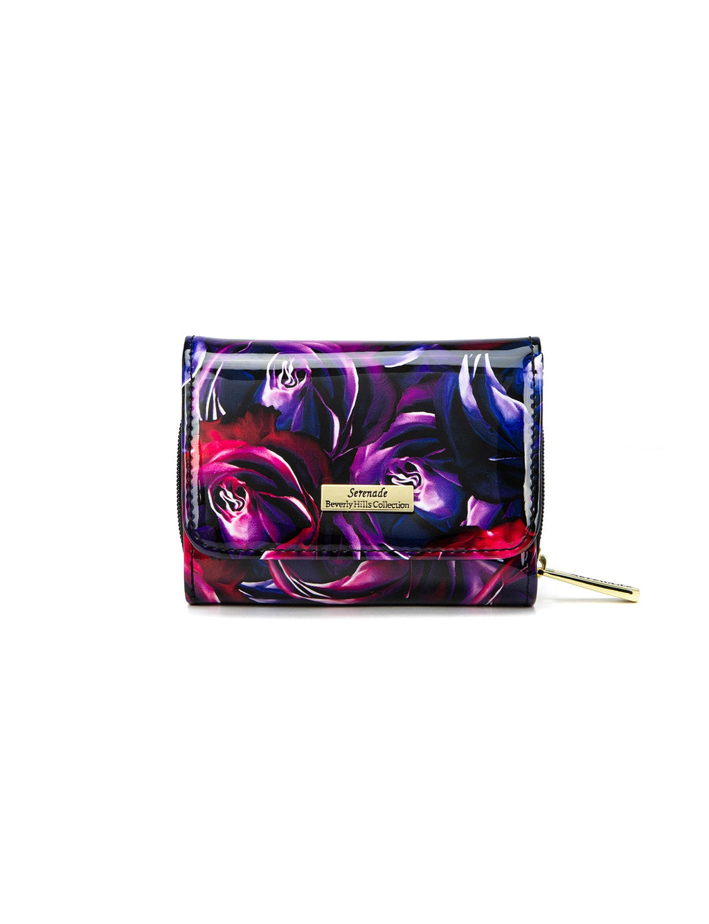 AMETHYST ROSE SML PATENT LEATHER WALLET WITH RFID- WSF5303- NEW IN