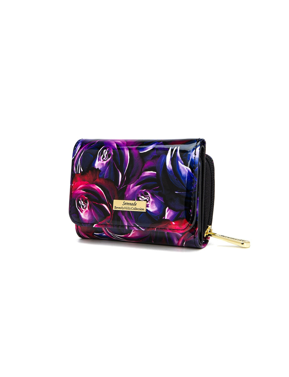 AMETHYST ROSE SML PATENT LEATHER WALLET WITH RFID- WSF5303- NEW IN