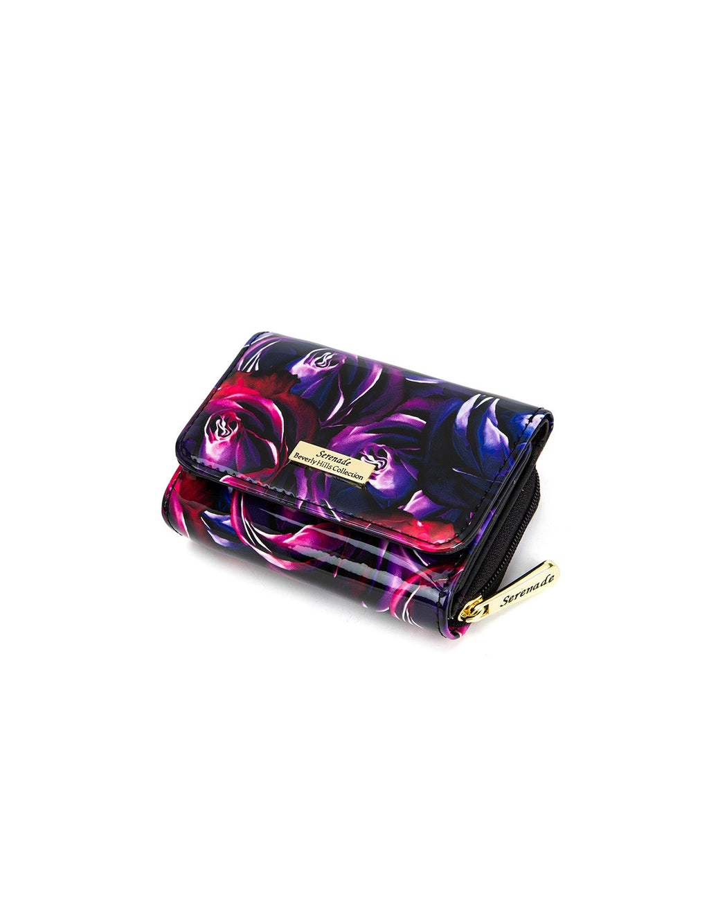 AMETHYST ROSE SML PATENT LEATHER WALLET WITH RFID- WSF5303- NEW IN