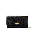 CAROLINA MEDIUM PATENT LEATHER WALLET WITH RFID - BLACK