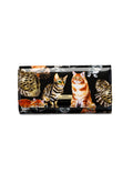 CATS MEOW LARGE PATENT LEATHER WALLET WITH RFID - CAT PRINT