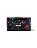 HUMMINGBIRD SINGS MEDIUM PATENT LEATHER WALLET WITH RFID - BIRD PRINT