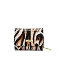 COUGAR SMALL PATENT LEATHER WALLET WITH RFID - COUGAR PRINT