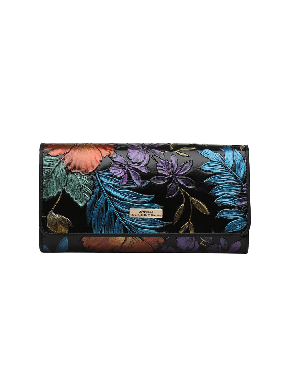 VERMEER LGE RFID HAND PAINTED LEATHER WALLET-WSL1001-MULTI