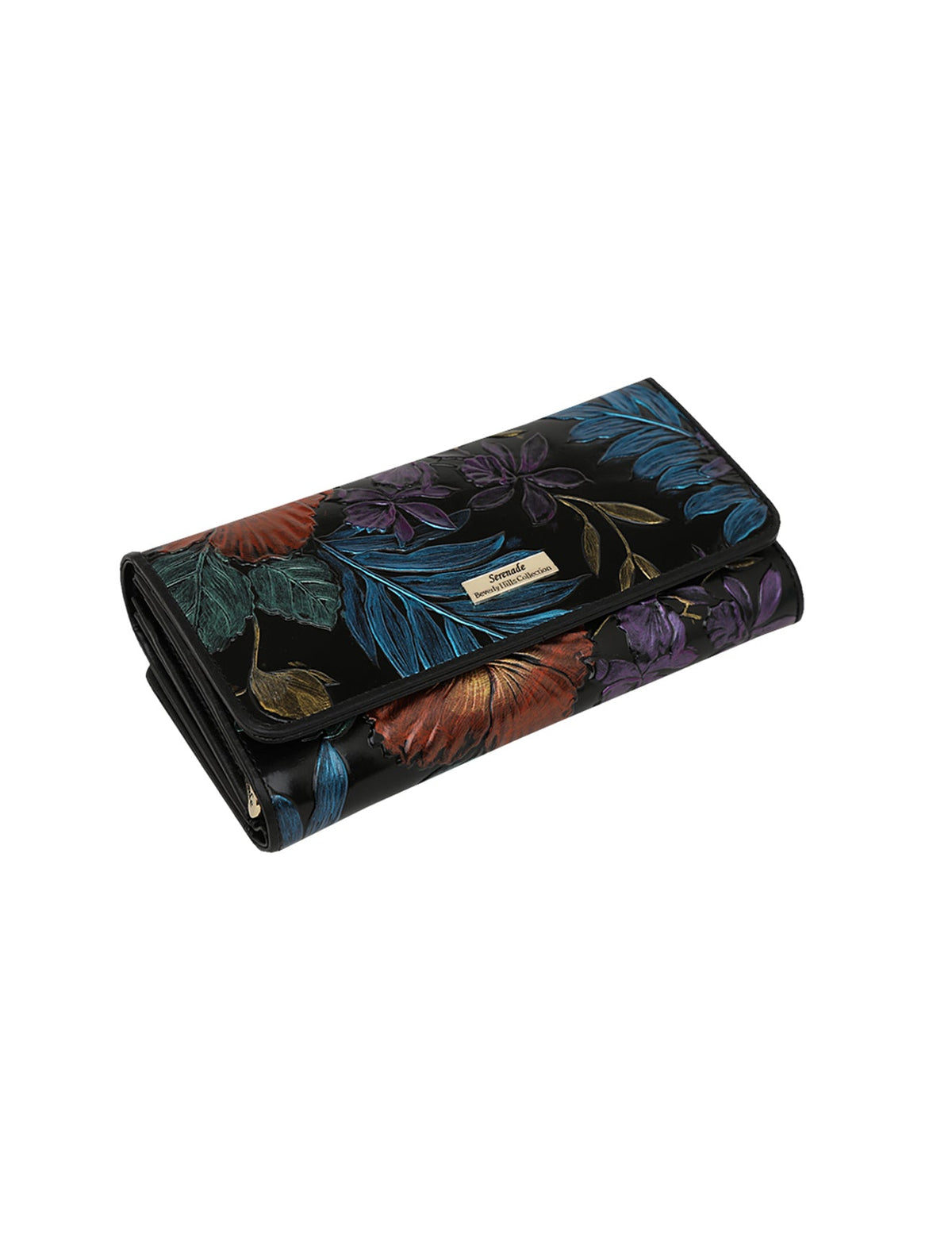 VERMEER LGE RFID HAND PAINTED LEATHER WALLET-WSL1001-MULTI