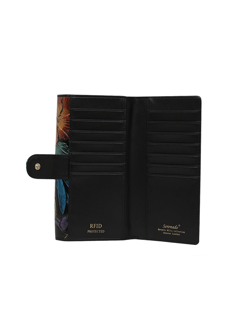VERMEER LGE RFID HAND PAINTED LEATHER WALLET-WSL1001-MULTI
