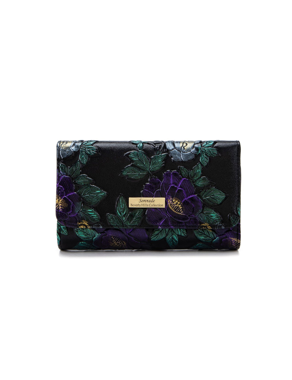 VINCENT MED RFID HAND PAINTED LEATHER WALLET- WSN9802