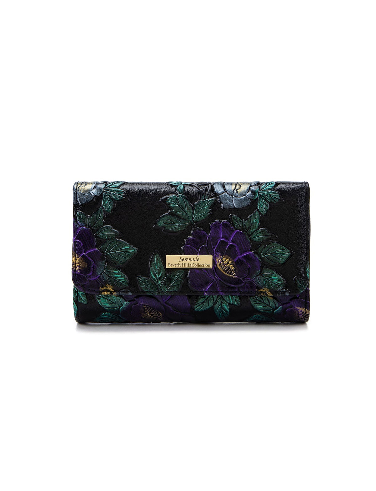 VINCENT MED RFID HAND PAINTED LEATHER WALLET- WSN9802