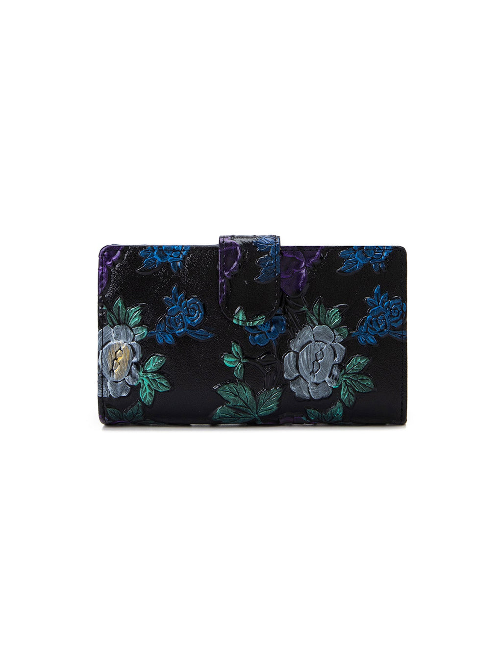 VINCENT MED RFID HAND PAINTED LEATHER WALLET- WSN9802