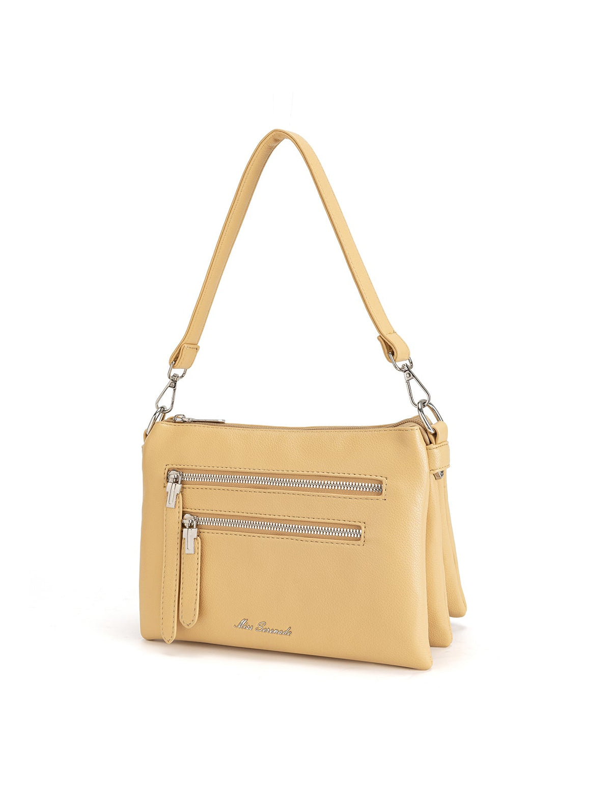 NATASHA MULTICOMPARTMENT VEGAN XBODY BAG - BUTTER YELLOW