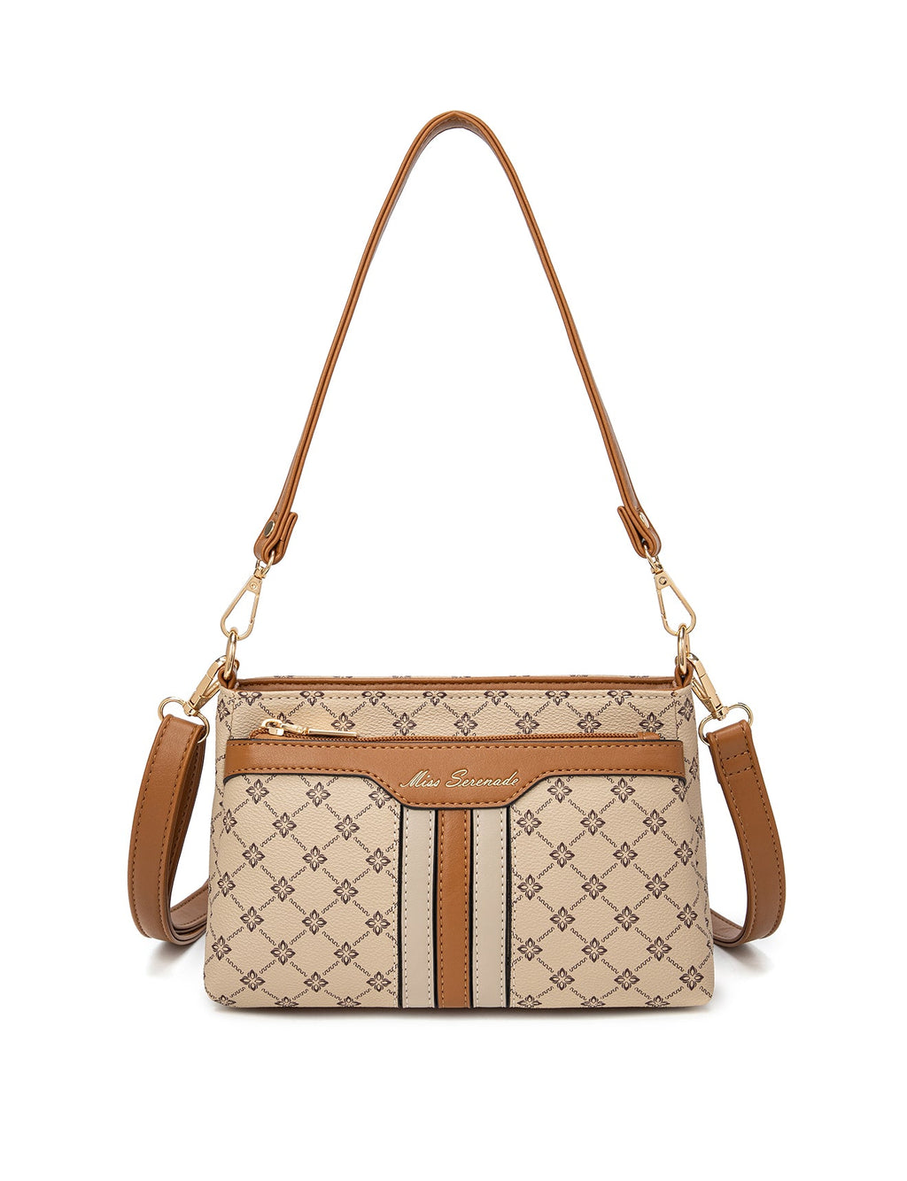 RITA MULTI COMPARTMENT VEGAN BAG- XB-2373-BEI- NEW IN