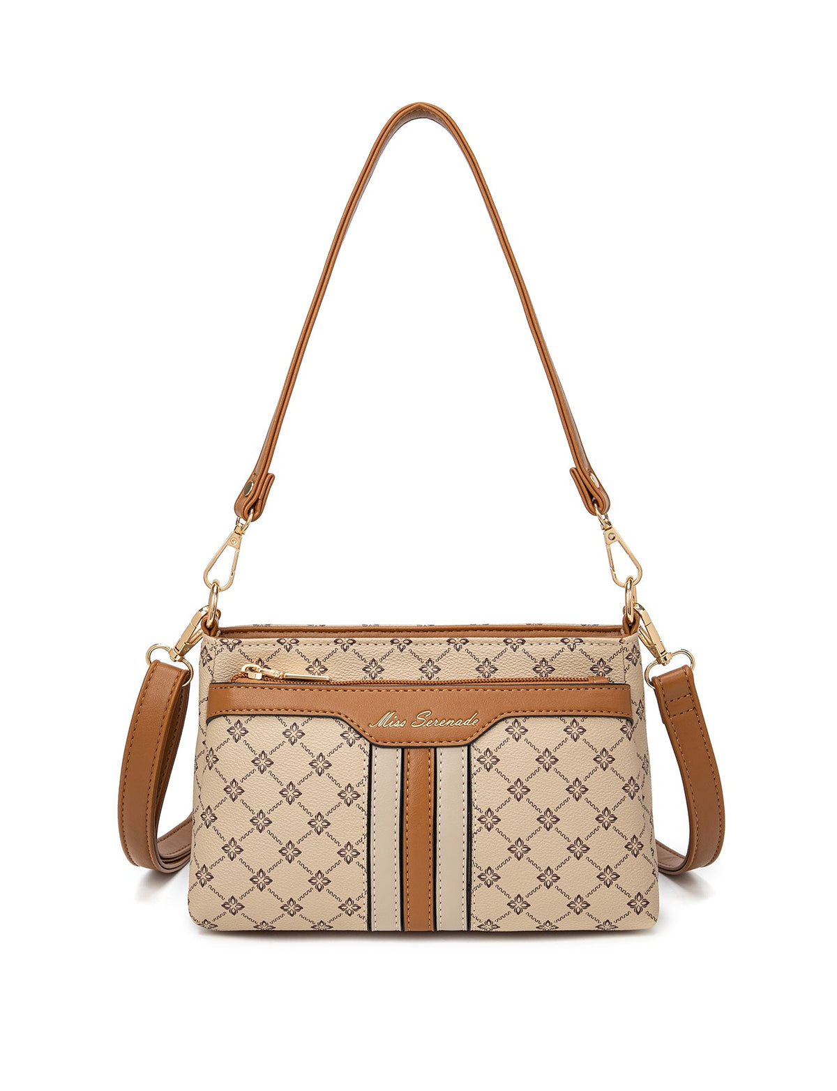 RITA MULTI COMPARTMENT VEGAN BAG- XB-2373-BEI- NEW IN