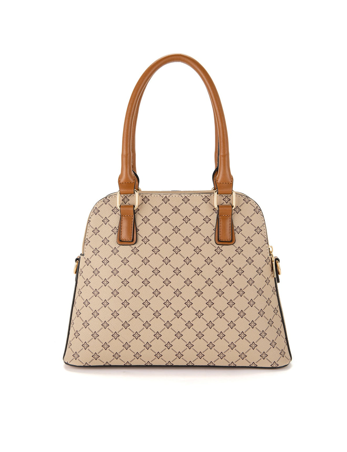 TESS TRIPLE COMPARTMENT VEGAN DOME BAG- XB-2374-BEI- NEW IN