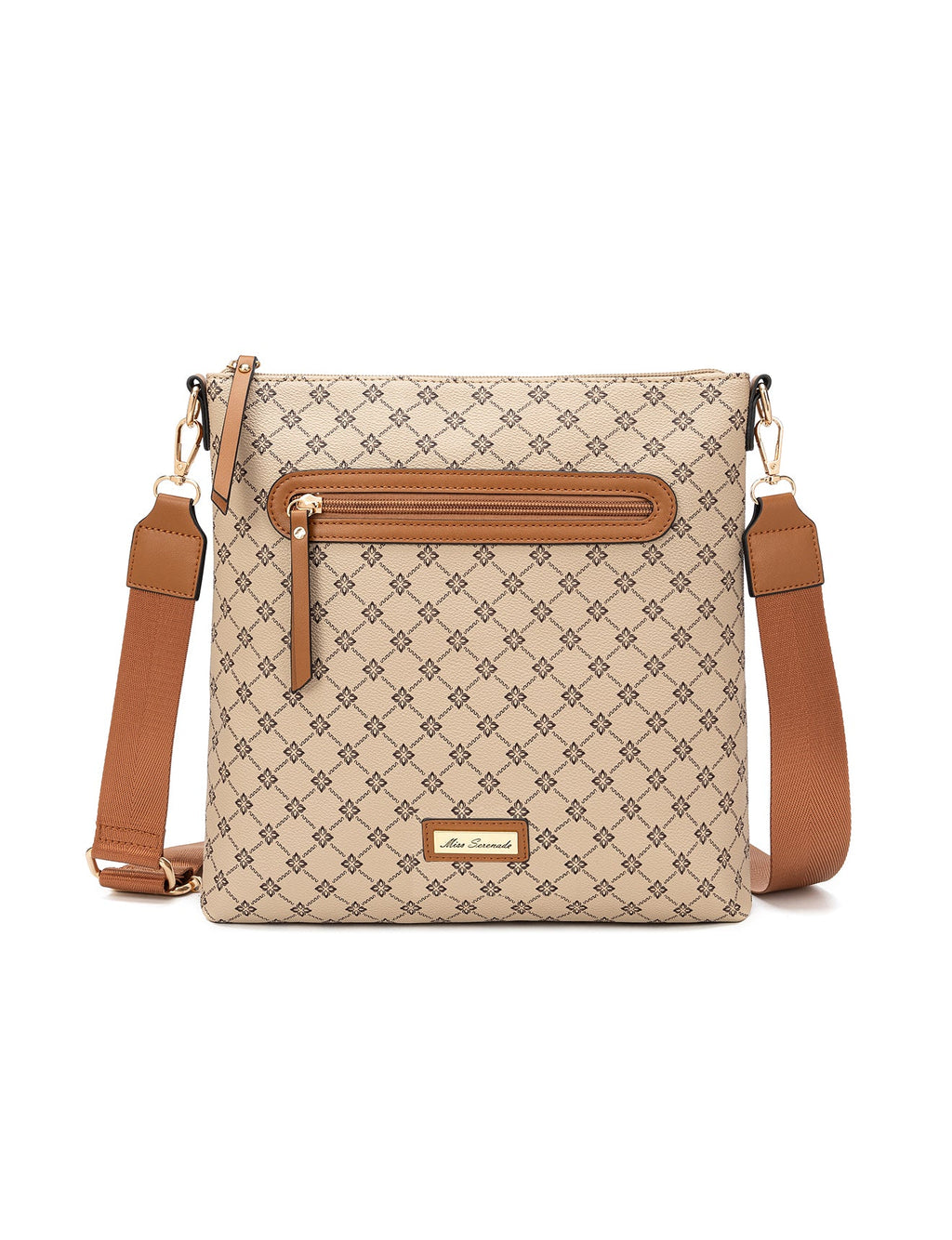 FLORENCE PRINTED XBODY BAG - BEIGE