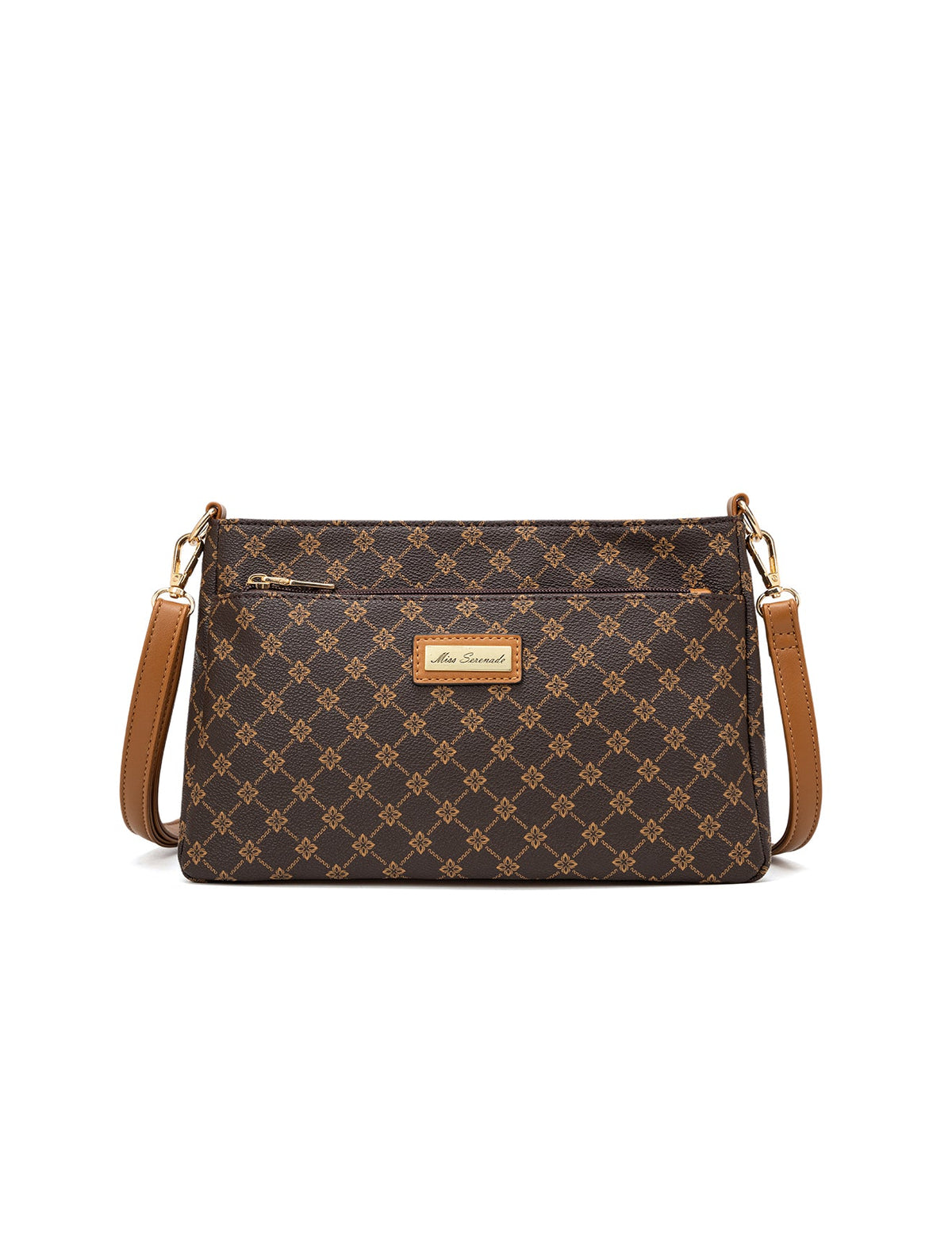 ROME TRIPLE COMPARTMENT XBODY BAG - TAN