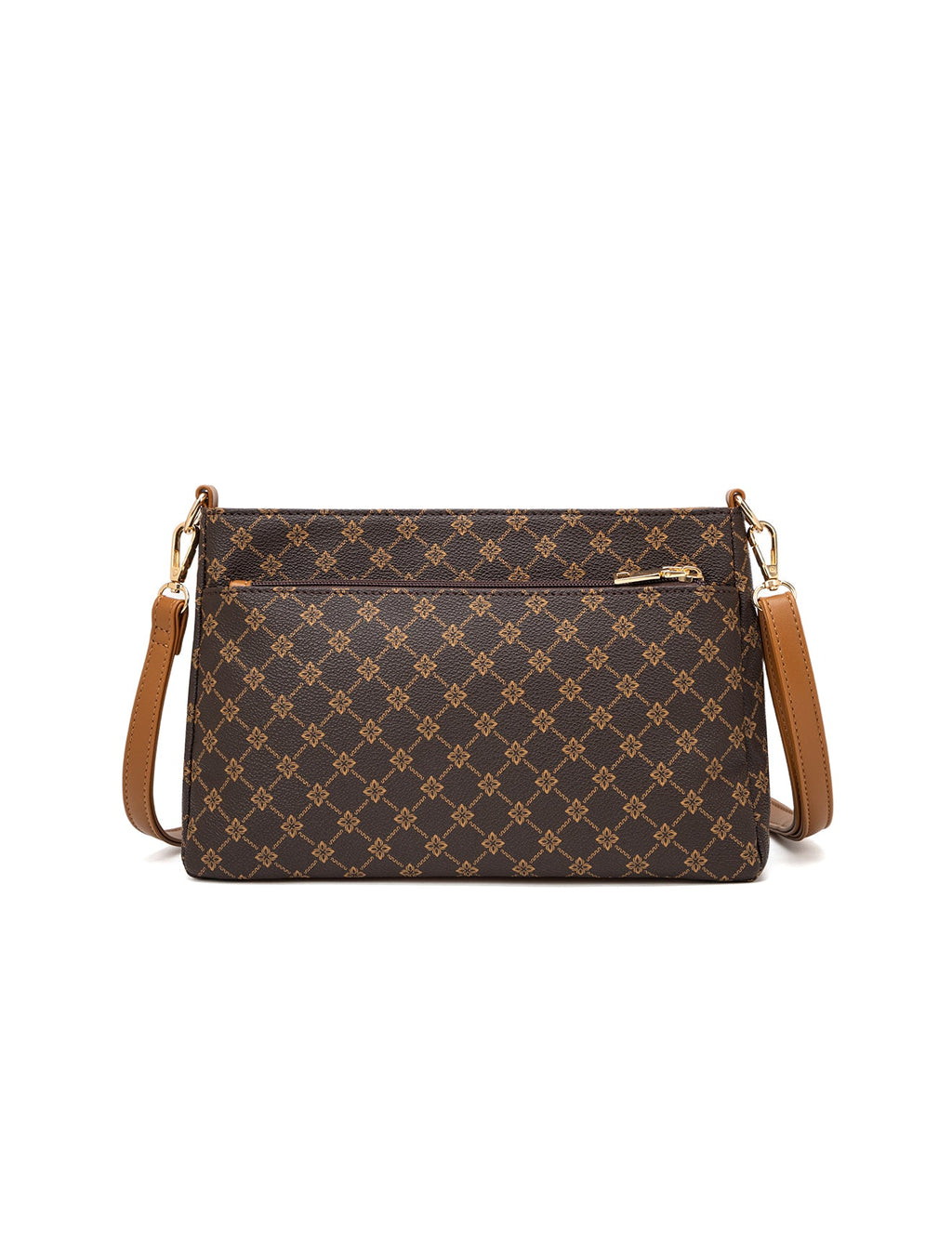 ROME TRIPLE COMPARTMENT XBODY BAG - TAN