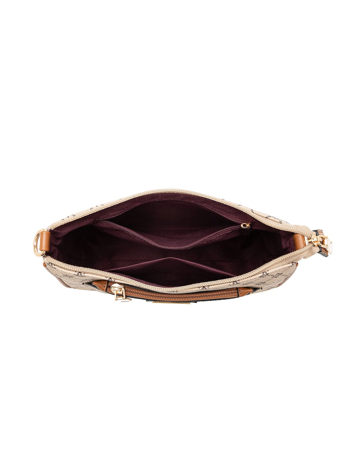 MILANO XBODY BAG WITH REMOVABLE ZIP COIN PURSE - BEIGE