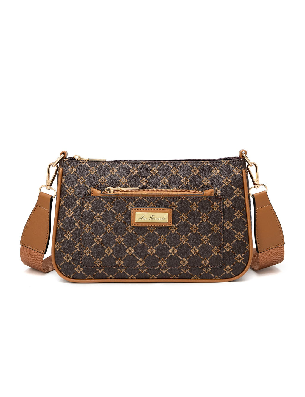 MILANO XBODY BAG WITH REMOVABLE ZIP COIN PURSE - TAN