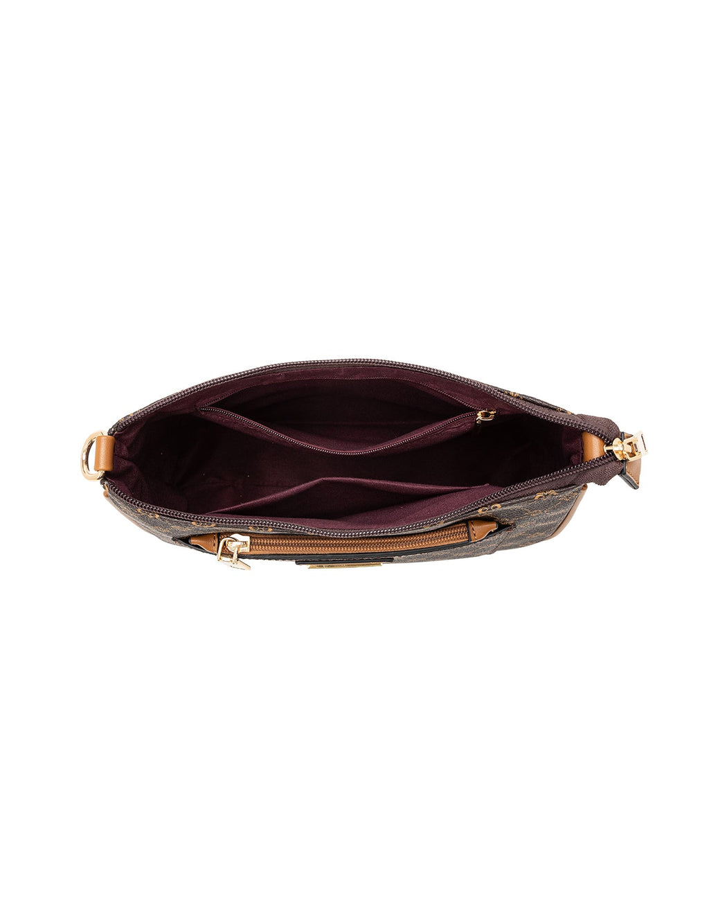 MILANO XBODY BAG WITH REMOVABLE ZIP COIN PURSE - TAN