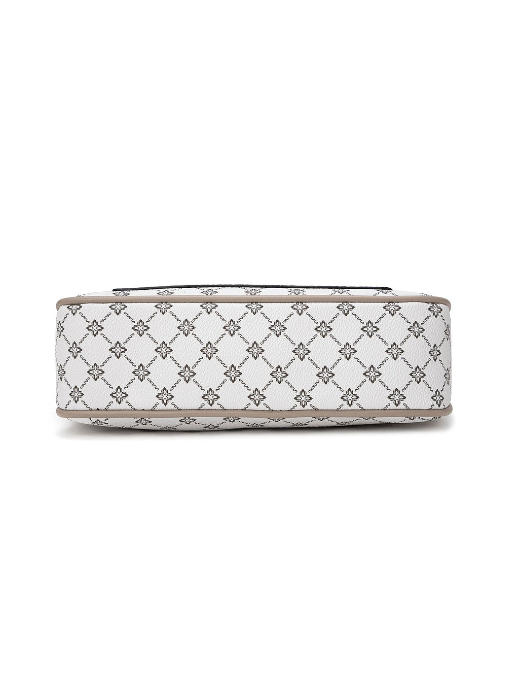 MILANO XBODY BAG WITH REMOVABLE ZIP COIN PURSE - WHITE & TAUPE