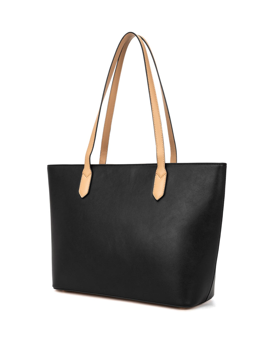 ELIZABETH TOTE - BLACK & CAMEL