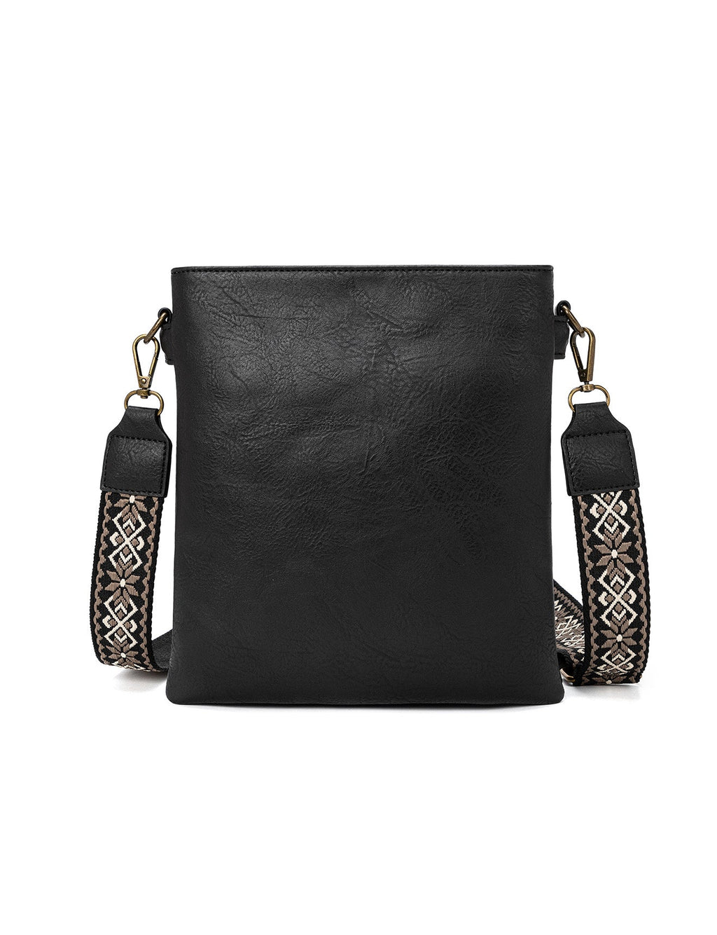 ERIN TRIPLE COMPARTMENT XBODY BAG - BLACK