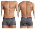 Xtremen Men's Underwear 54446C Jacquard Stripes Boxer Briefs Color Gray