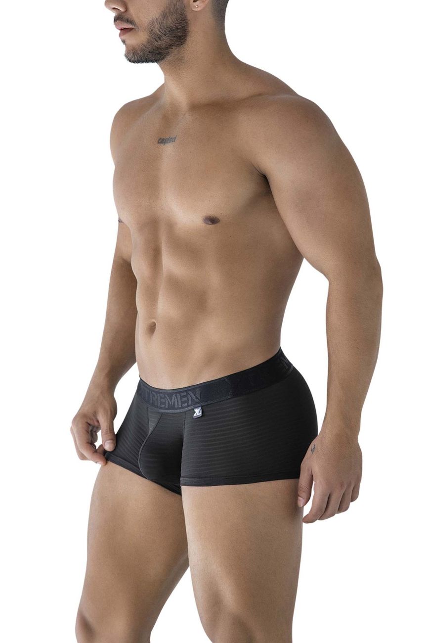 Xtremen 남성 속옷 91209B 마이크로 화이버 트렁크 색상 블랙