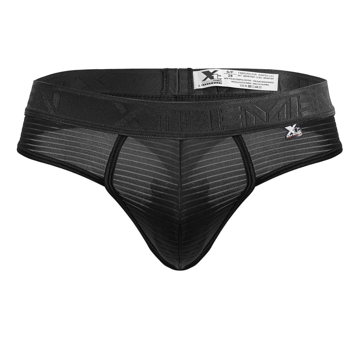Xtremen 남성 속옷 91211B 마이크로파이버 끈 팬티 색상 블랙