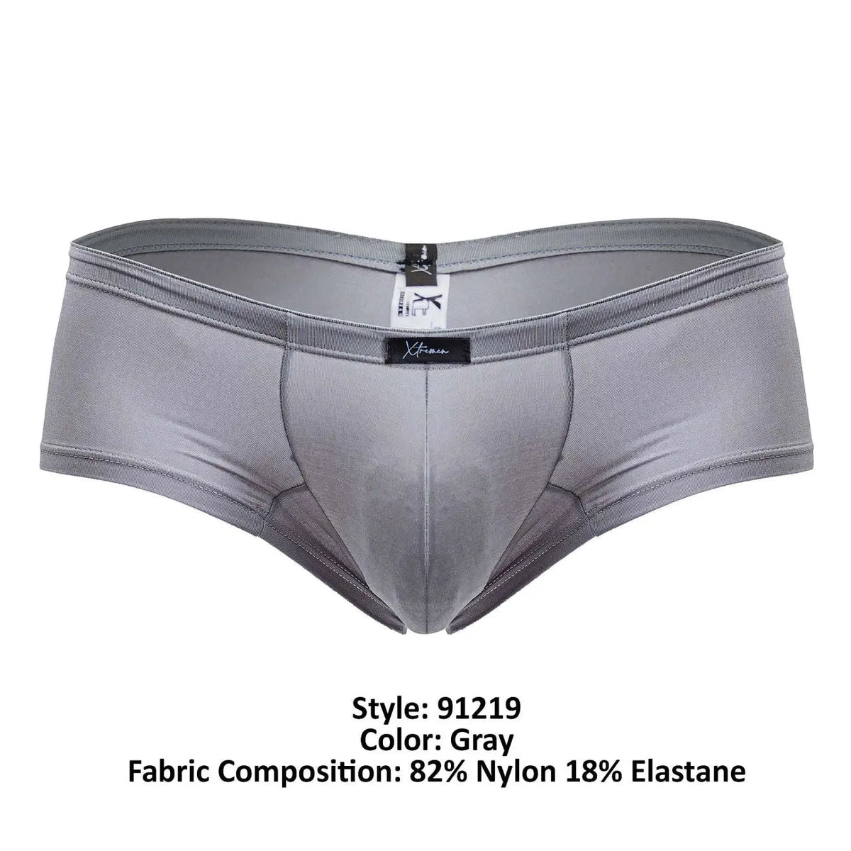 Xtremen Men's Underwear 91219 Microfiber Trunks Color Gray