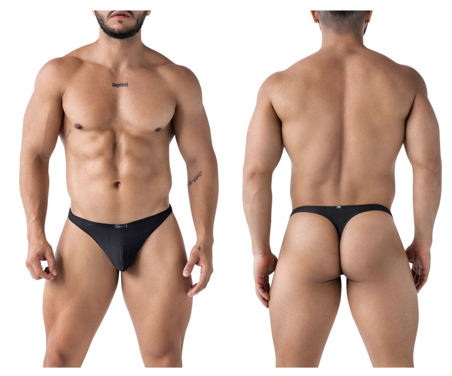 Xtremen 남성 속옷 91223 마이크로파이버 끈팬티 색상 블랙