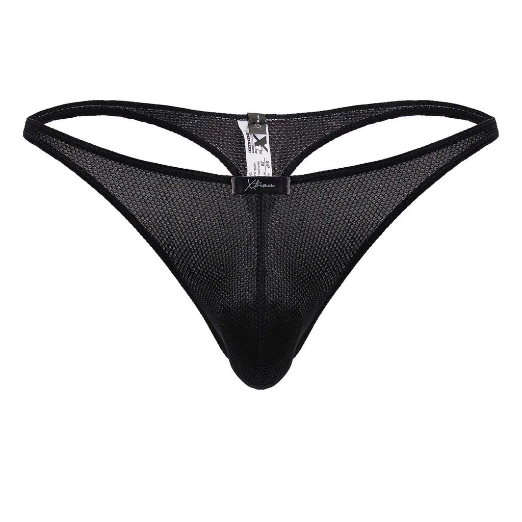Xtremen Men's Underwear 91223 Microfiber Thongs Color Black