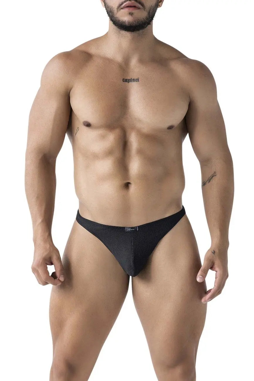 Xtremen 남성 속옷 91223 마이크로파이버 끈팬티 색상 블랙
