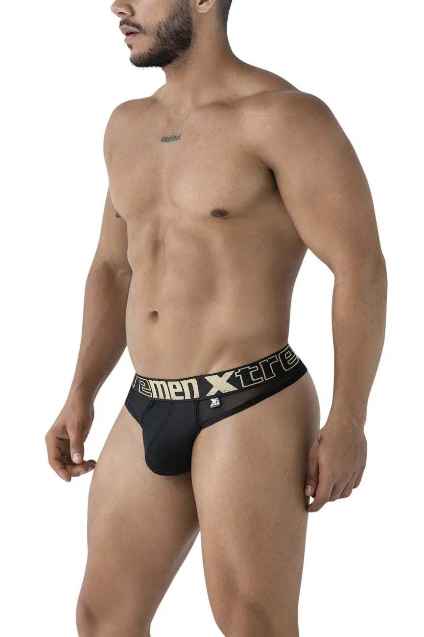 Xtremen 남성용 속옷 91235 마이크로파이버 텅 색상 블랙