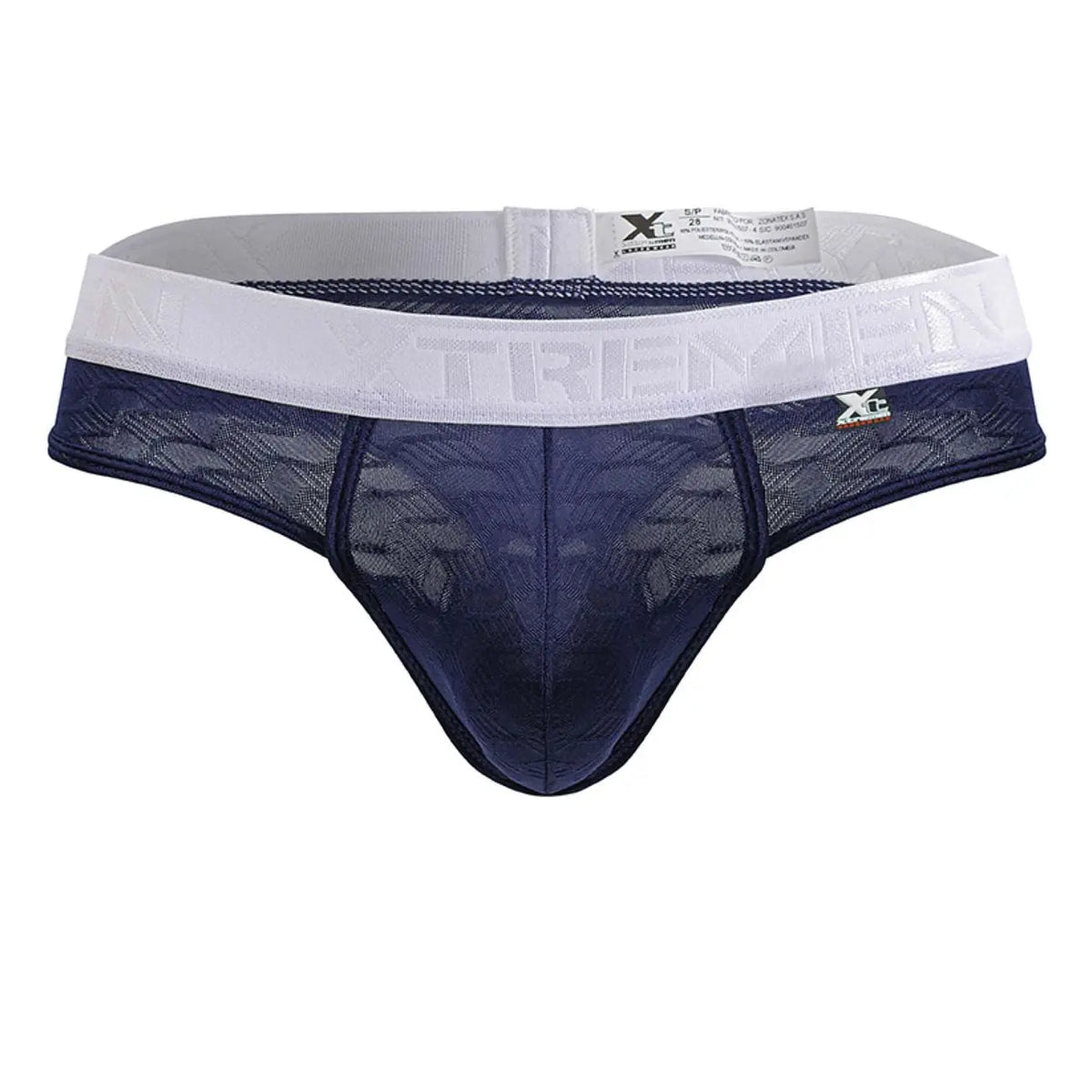 Xtremen Men's Underwear 91241 Microfiber Thongs Color Dark Blue