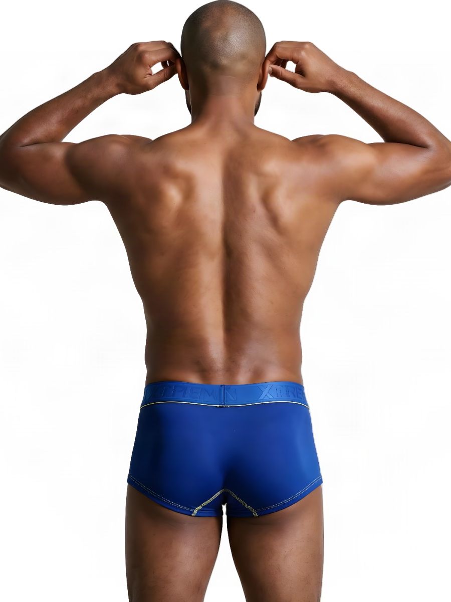 Xtremen 91259 Men's Underwear Sleek Microfiber Trunks Color Royal Blue