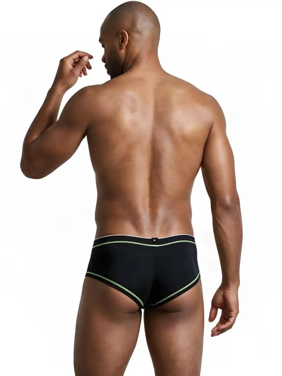 Xtremen 91260 남성용 언더웨어 모던 애슬레틱 마이크로화이버 브리프 색상: 블랙
