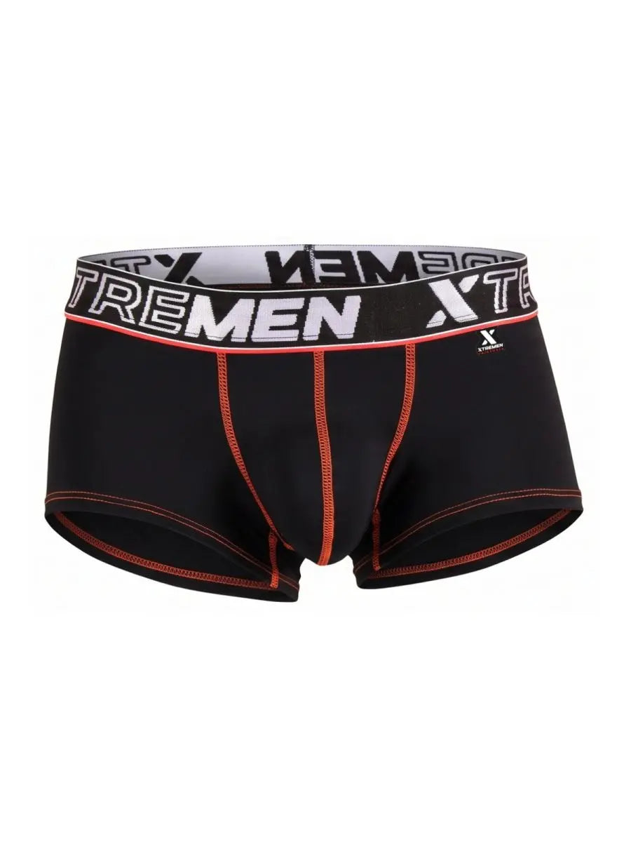 Xtremen 91265 Men's Underwear Sleek Microfiber Stretch Trunks Color Black