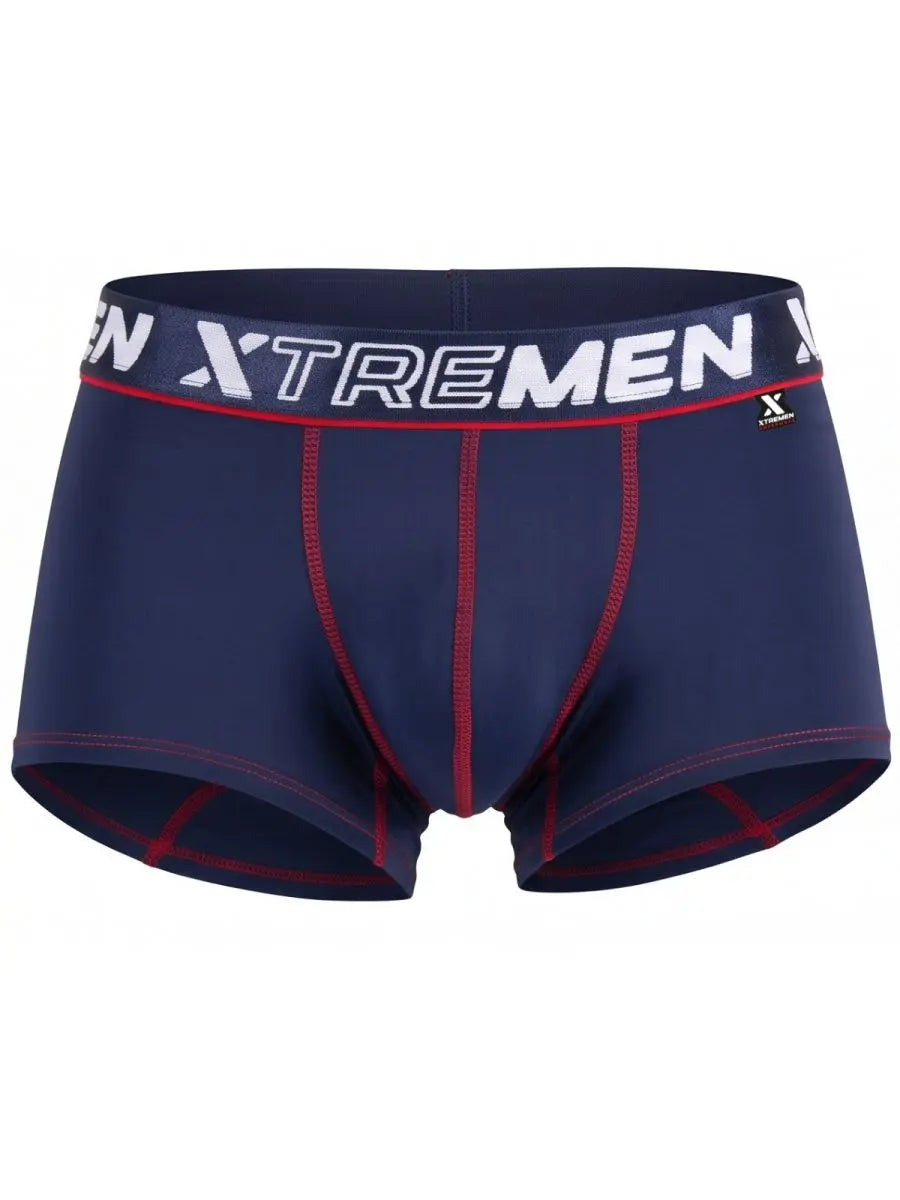 Xtremen 91265 メンズ下着 スリーク マイクロファイバー ストレッチ トランクス カラー ダークブルー
