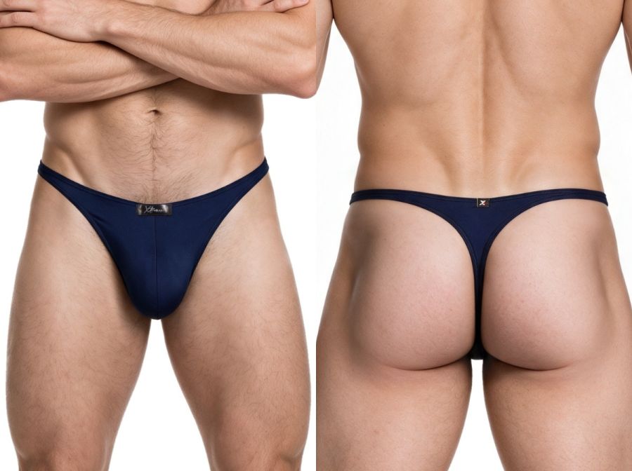 익스트림 91266 남성용 언더웨어 슬릭 마이크로파이버 티팬티 다크 블루