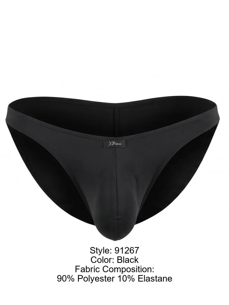 Xtremen 91267 Men's Underwear Microfiber Bikini for Modern Fit and Sleek Comfort Color Black