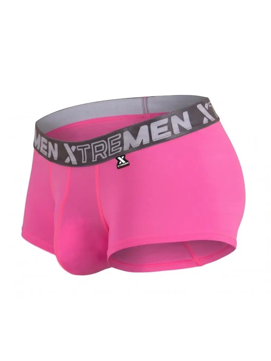 Xtremen 91274 メンズ マイクロファイバー トランクス 普段使い サポートカラー フューシャ