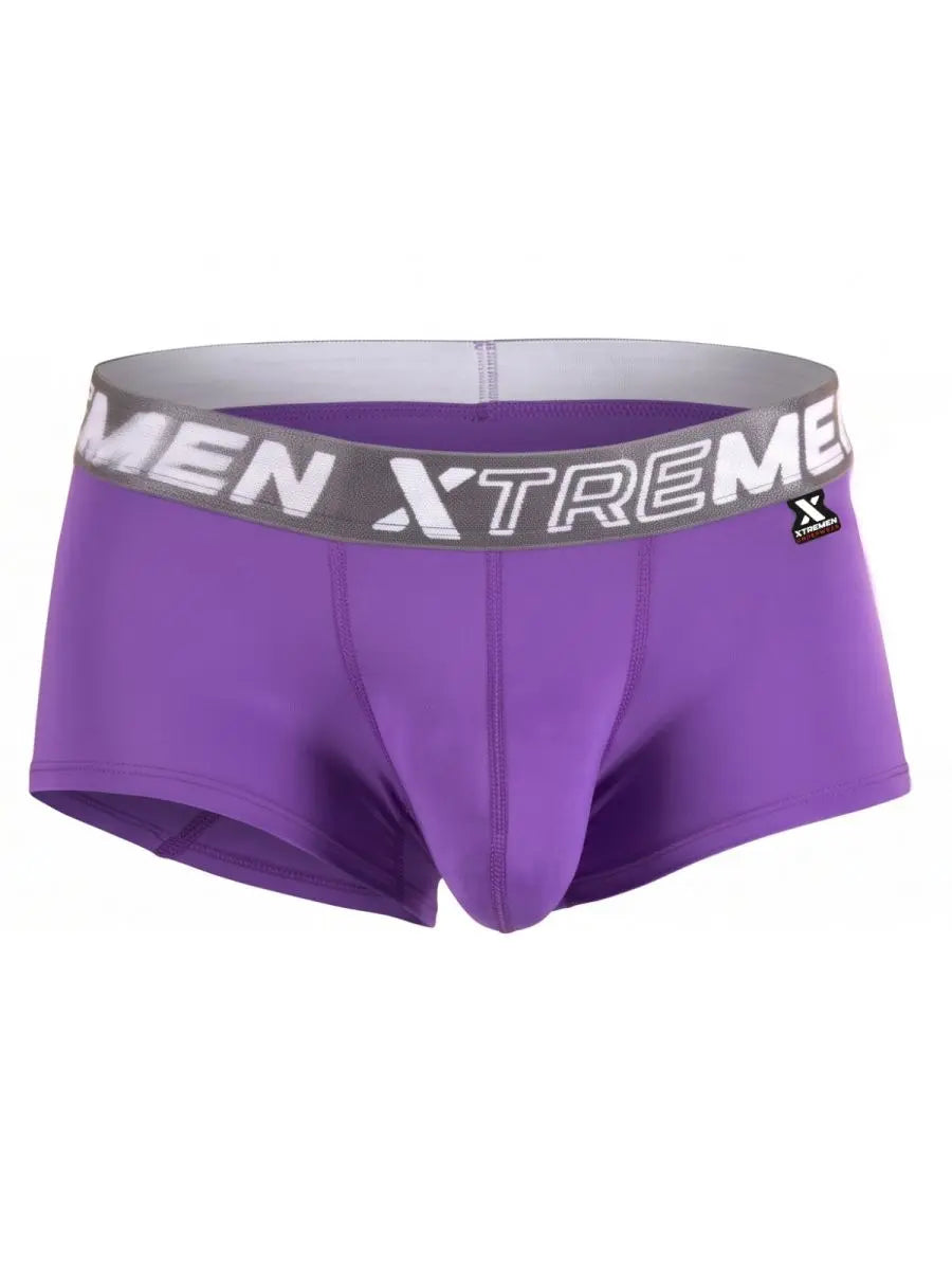 Xtremen 91274 남성용 마이크로파이버 트렁크 드로즈, 데일리 서포트용, 보라색