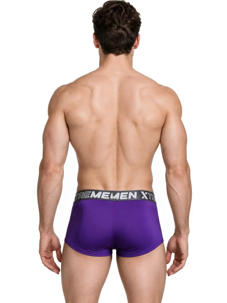 Xtremen 91274 남성용 마이크로파이버 트렁크 드로즈, 데일리 서포트용, 보라색